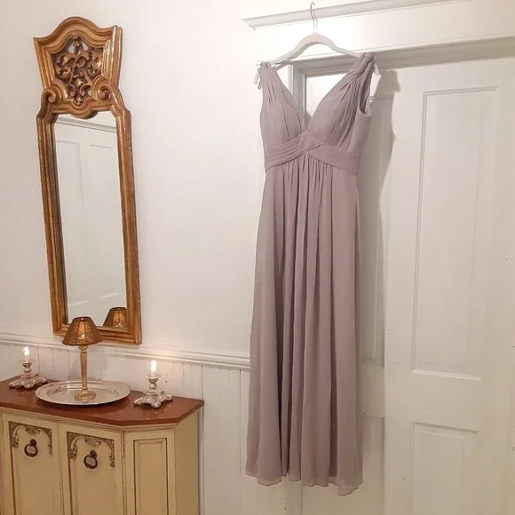 Azazie | Dresses | Azazie Dress Maren Dolphin Grey Chiffon | Poshmark Azazie | Dresses | Azazie Dress Maren Dolphin Grey Chiffon | Poshmark